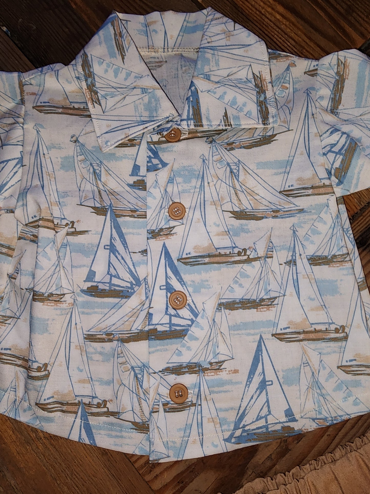 Sailboat size 3/6m Two Piece Outfit