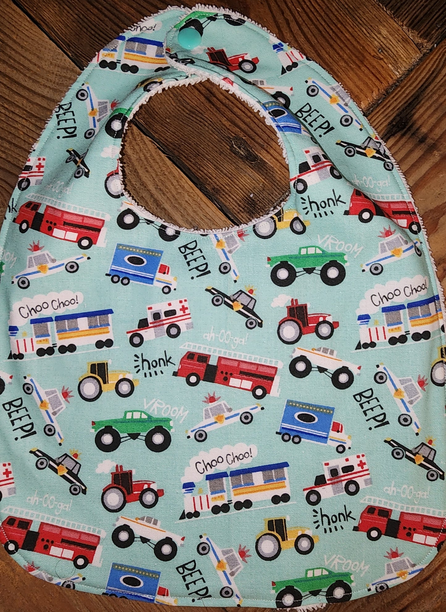 Transportation Baby Bib