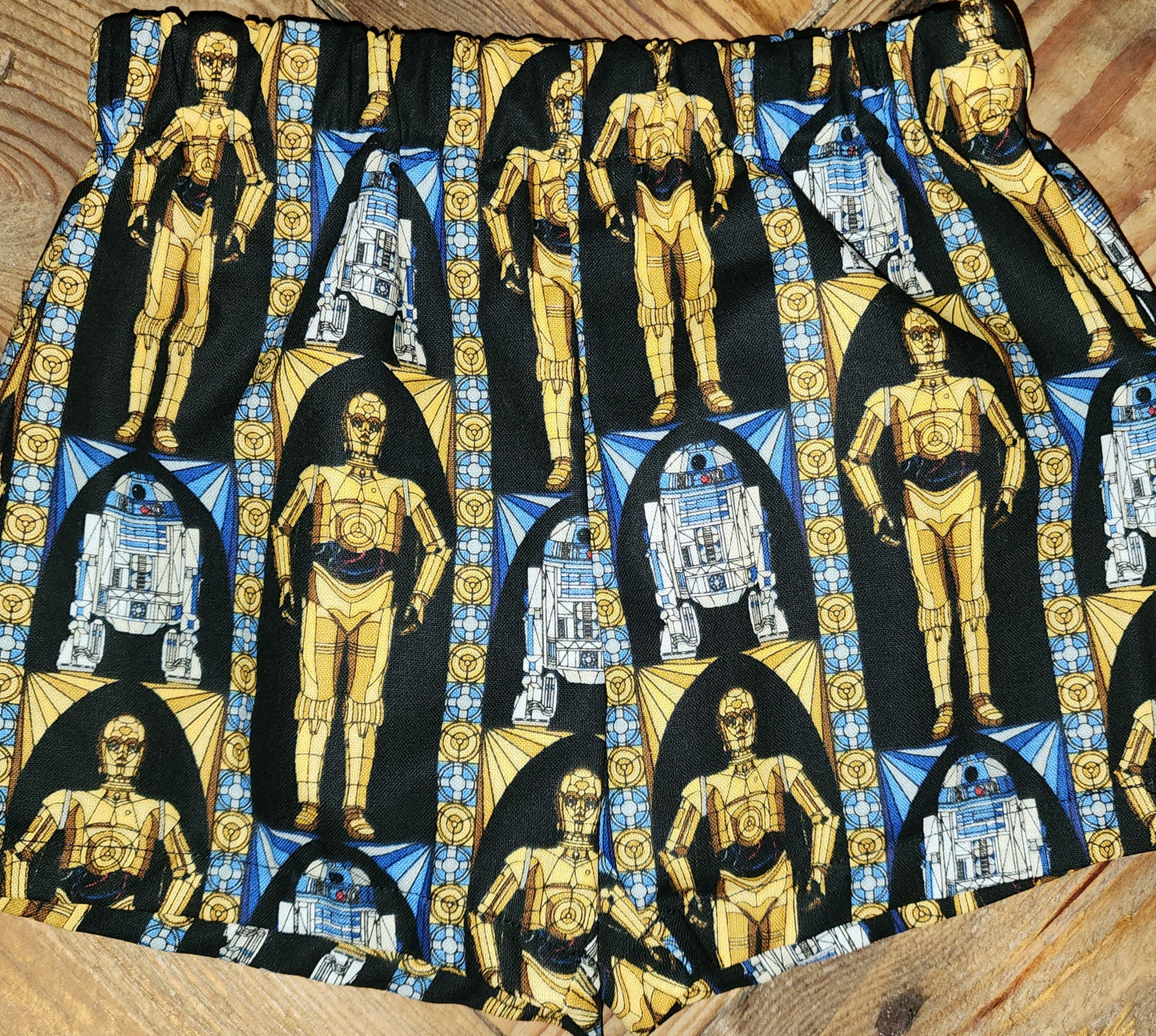 C3PO and R2D2 Size 6/12m Shorts