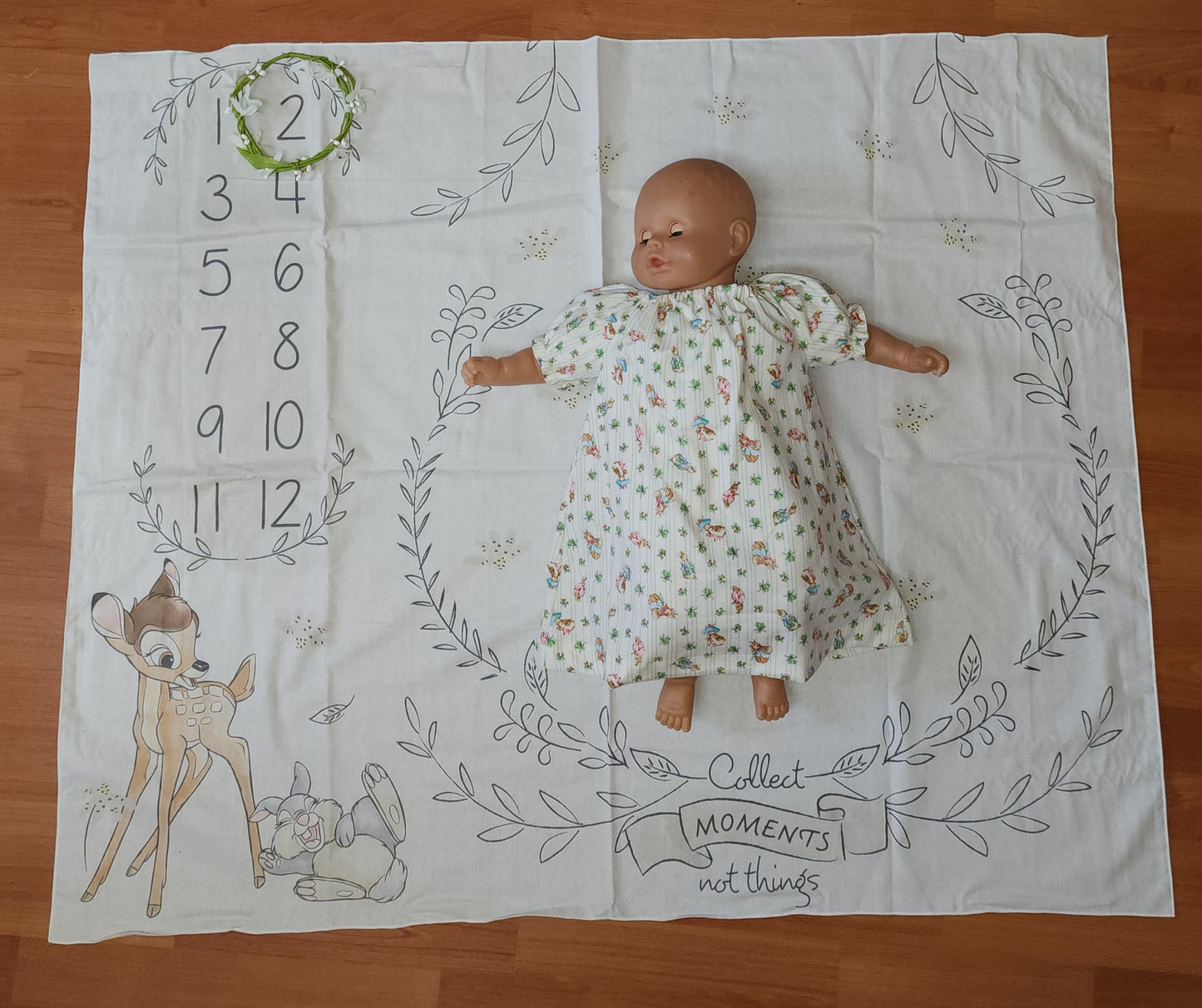 Bambi Milestone Baby Blanket