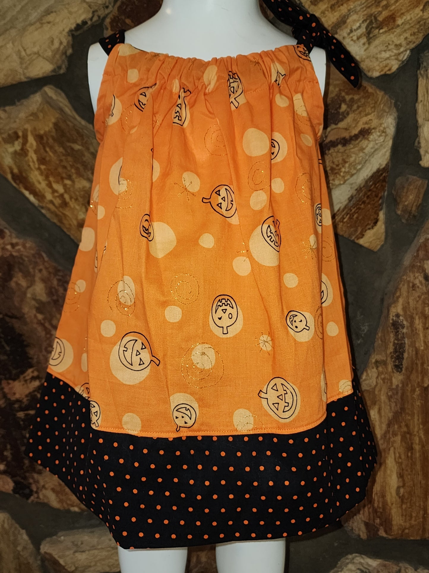 Jackolantern Polka Dot Size 18/24m Halloween Dress