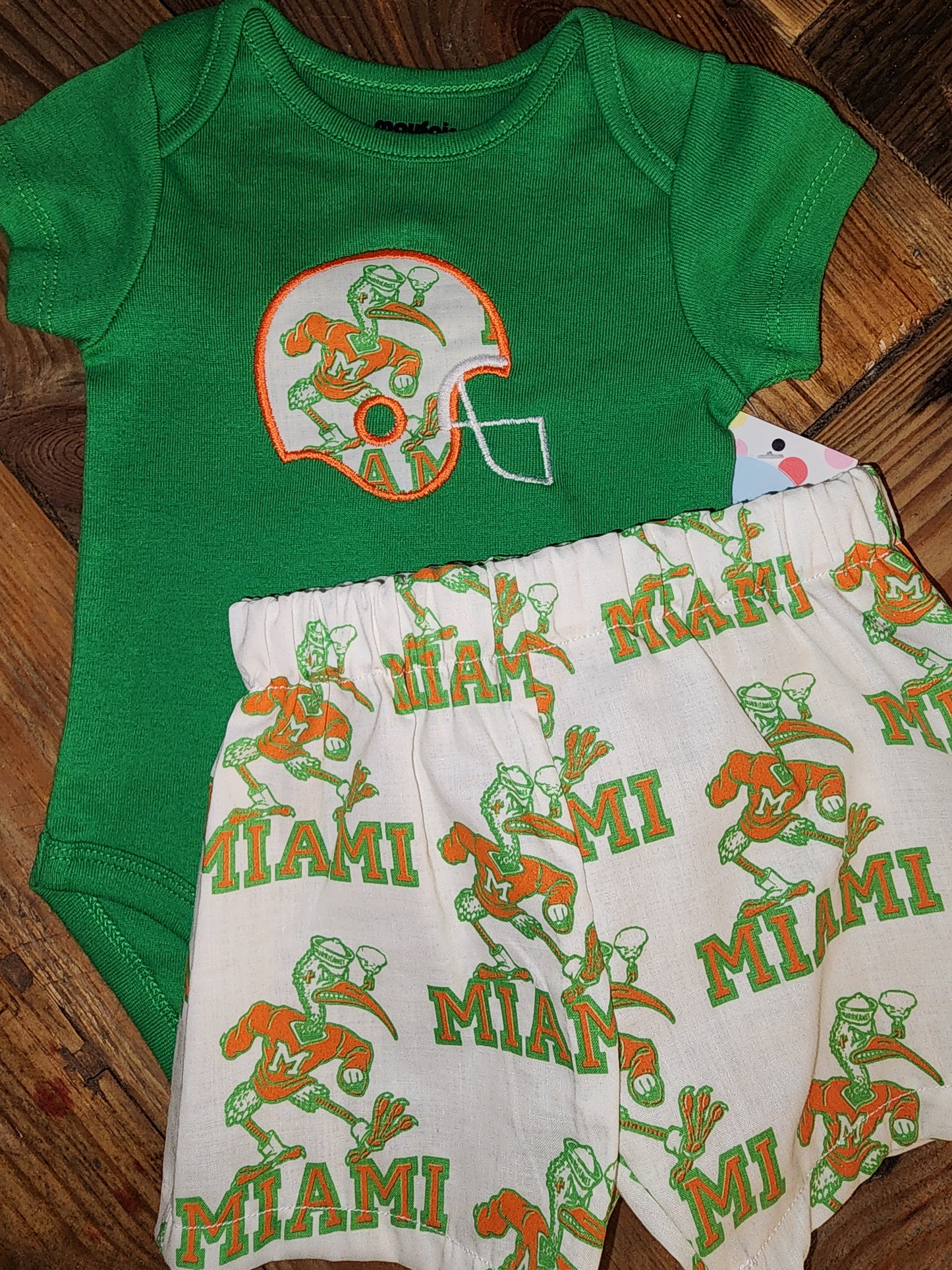 Miami Hurricanes Size 3/6m Outfit