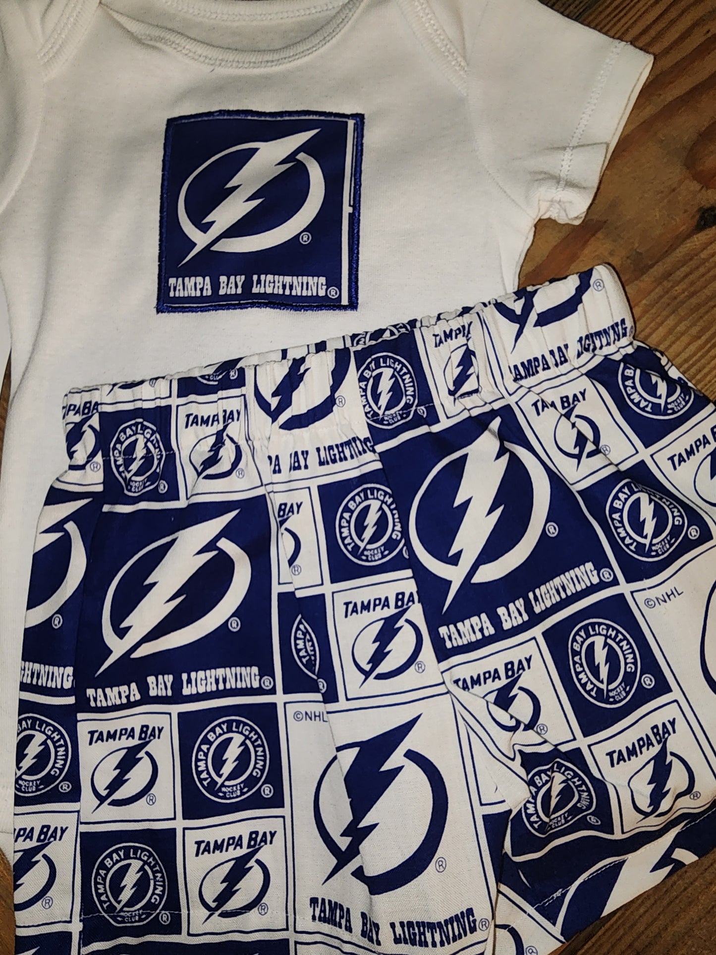 Tampa Bay Lightning Two Piece Short Set 6m