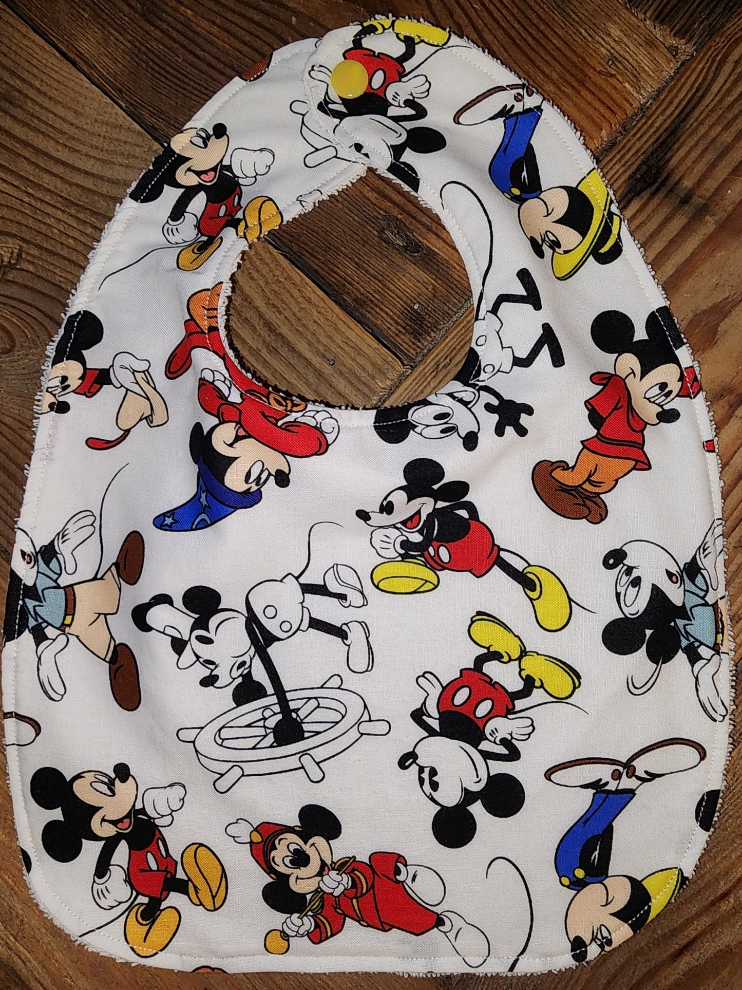 Mickey Through The Years Bib