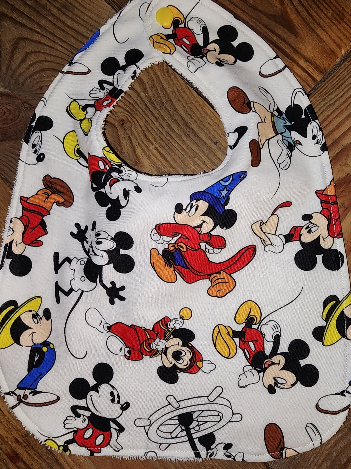 Mickey Through The Years Bib