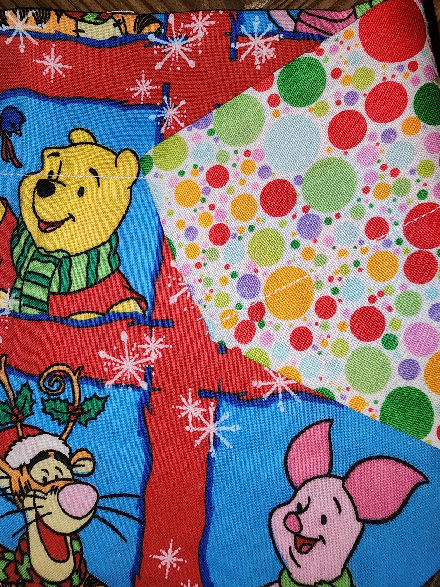 Pooh and Friends Christmas Large Dog Bandana