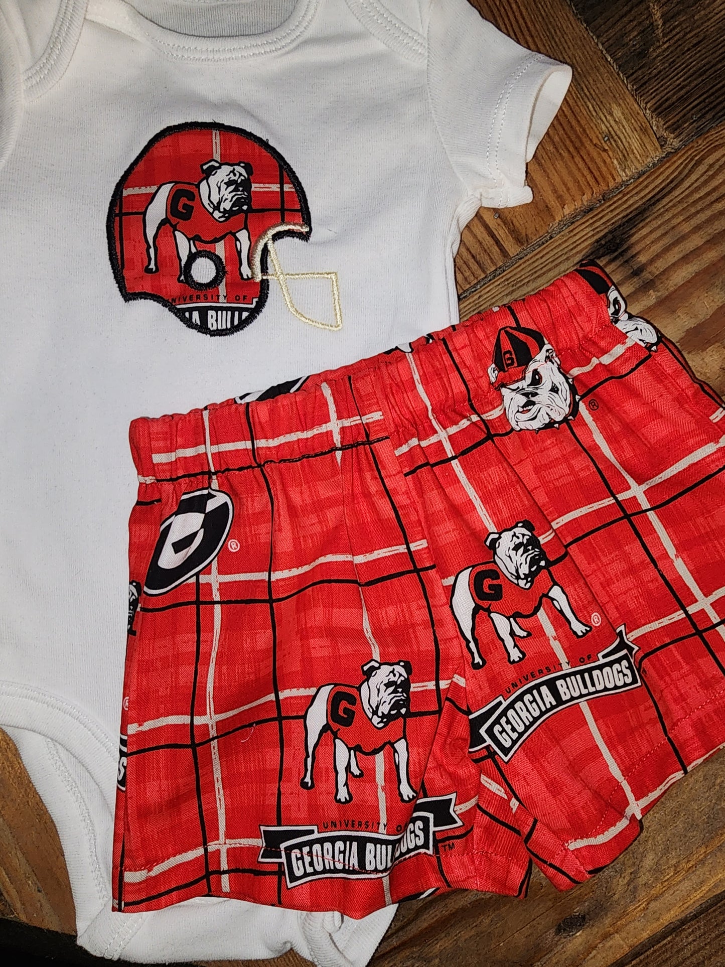 Georgia Bulldogs Two Piece Short Set