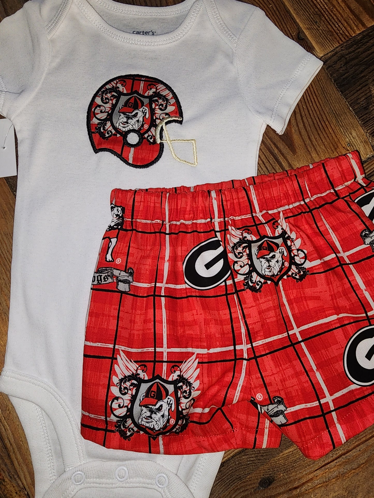 Georgia Bulldogs Two Piece Short Set