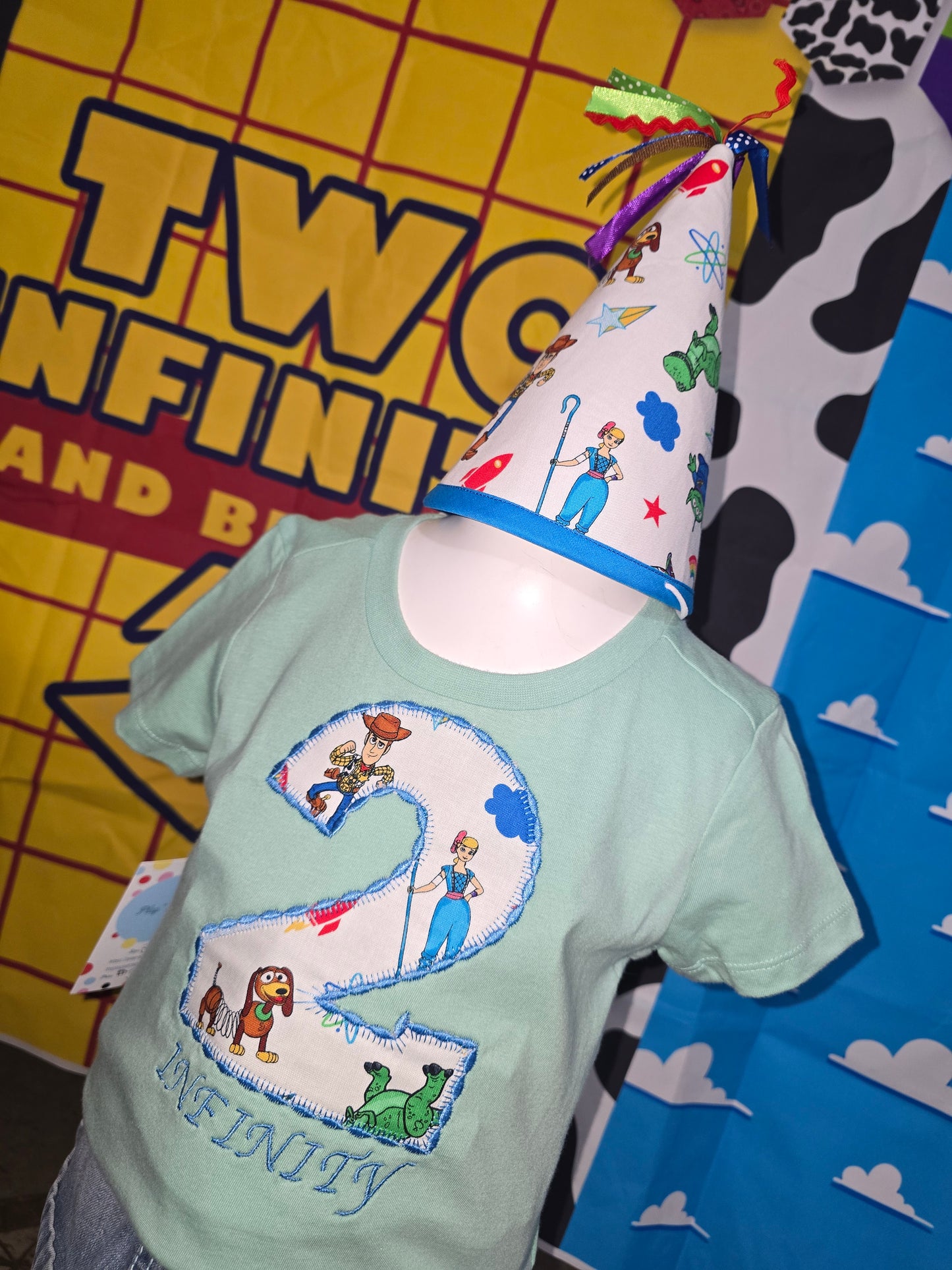 Toy Story Two Infinity Size 2t Birthday Skirt Set