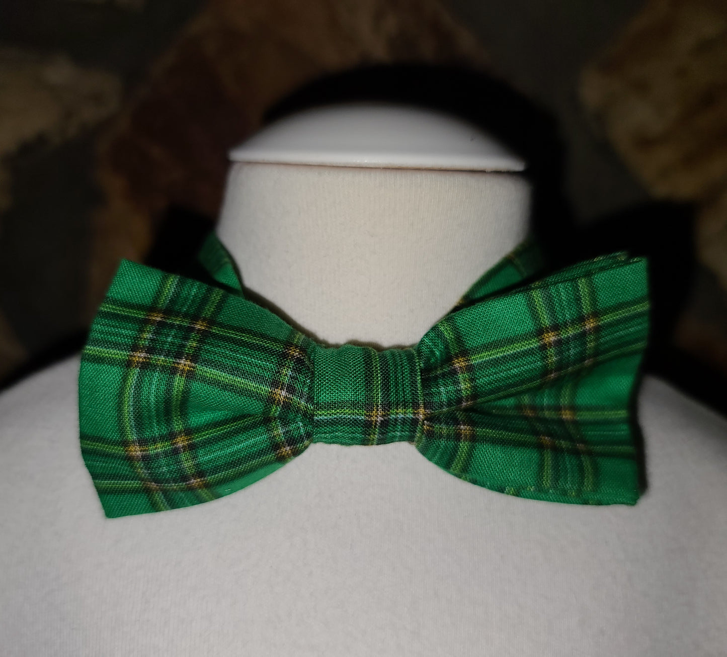 Green Plaid Bowtie