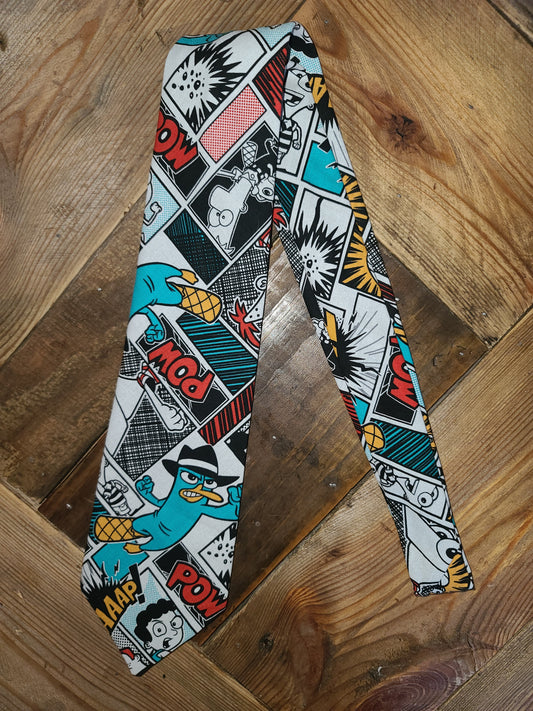 Perry the Platypus Adult necktie agent P tie