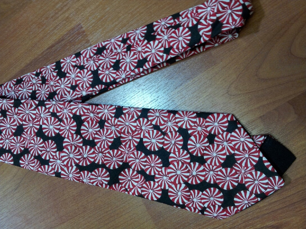 boutique boys custom christmas peppermint tie christmas candy tie