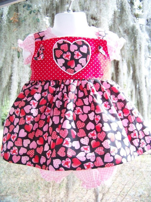Hearts Galore Three Piece Size 6/12m Dress Set