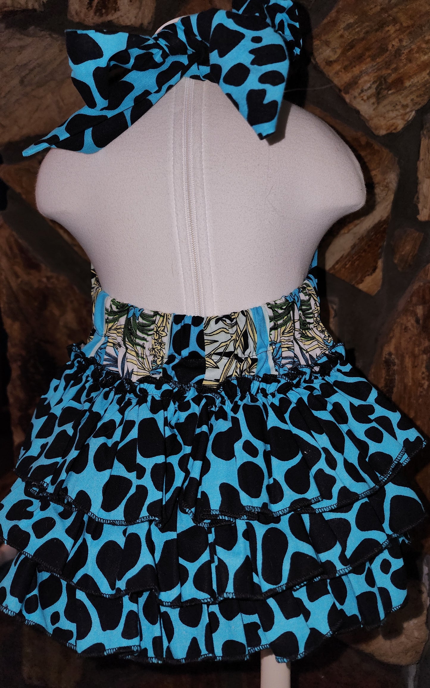 Welcome to the Jungle Size 12/18m Ruffle Bottom Romper