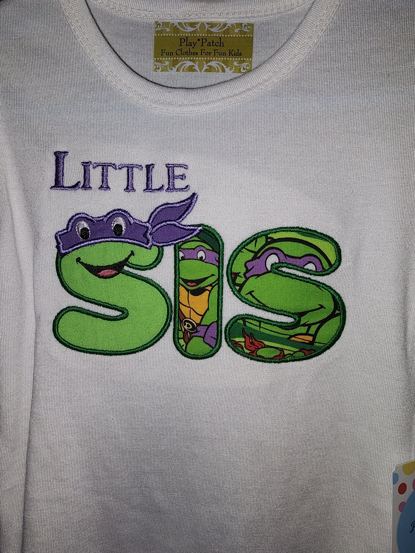 Ninja Turtle Little Sis Size 2 Shirt