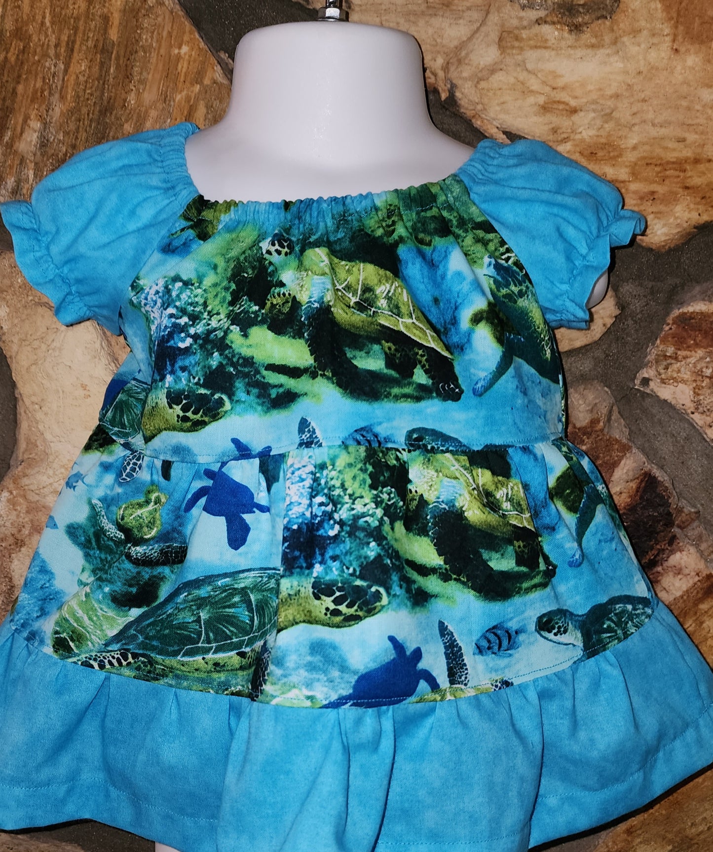 Sea Turtle Size 0/3m Dress