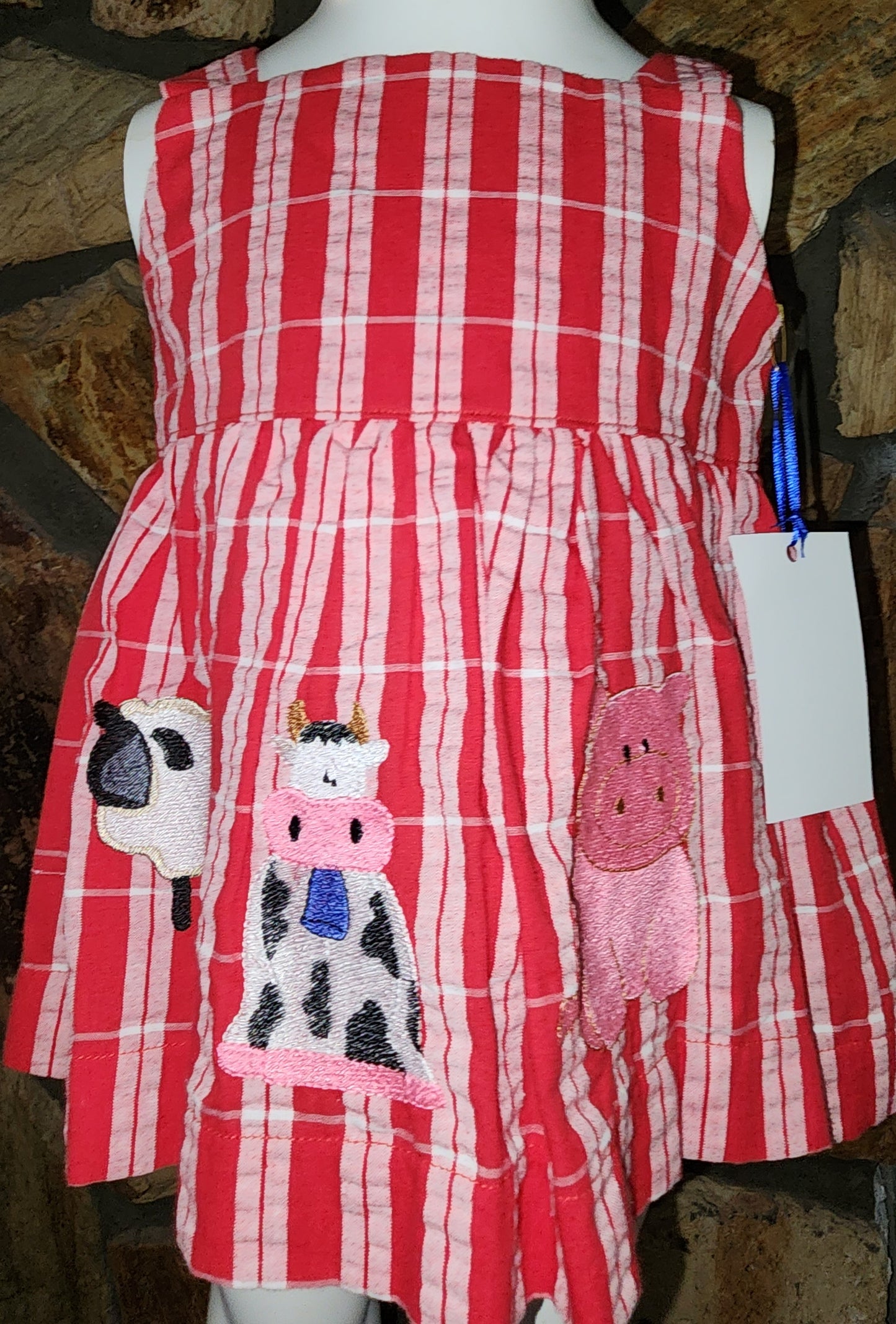 Farm Plaid Dress Size 18m