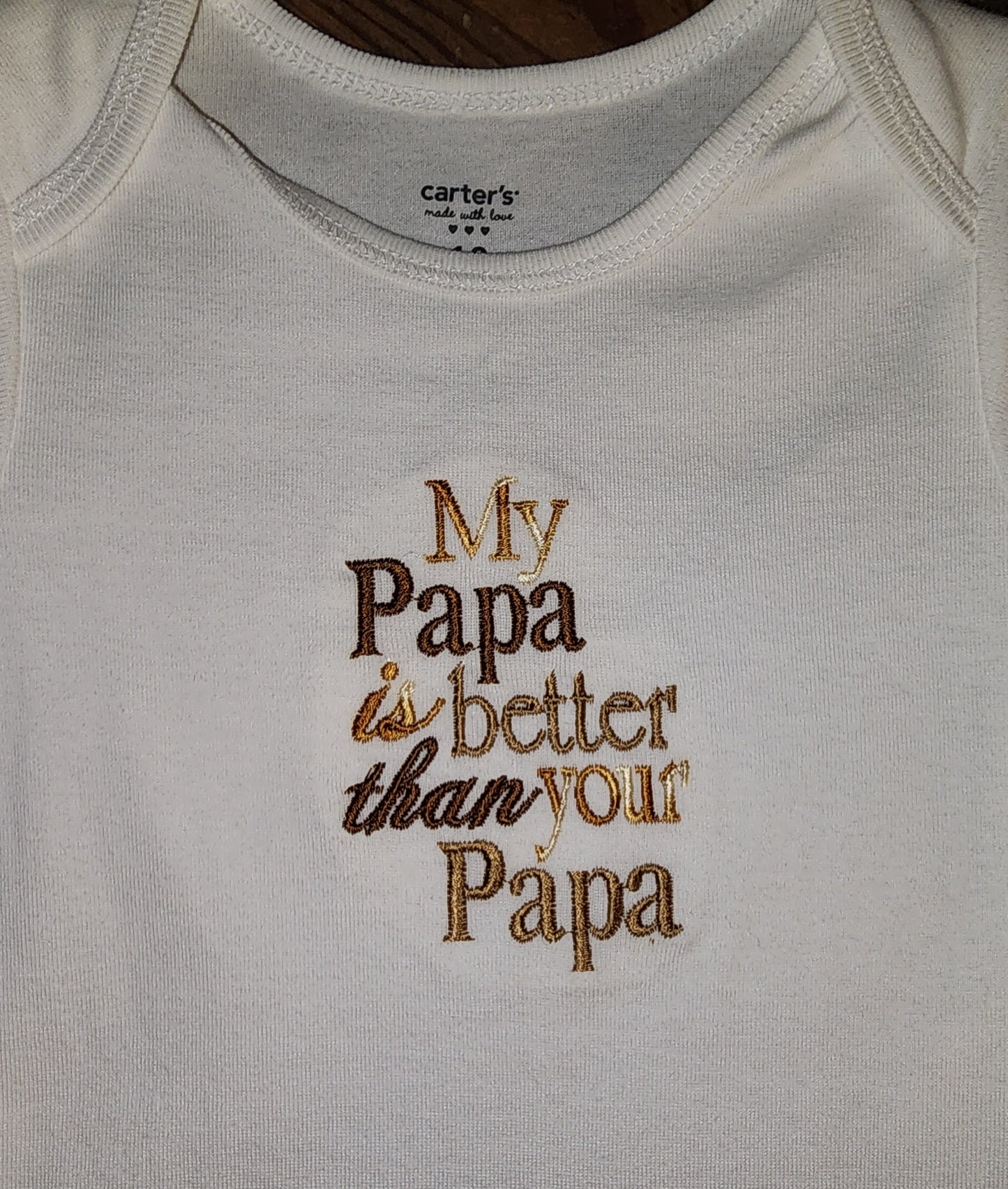 My Papa is Better than Your Papa Size 18m Bodysuit