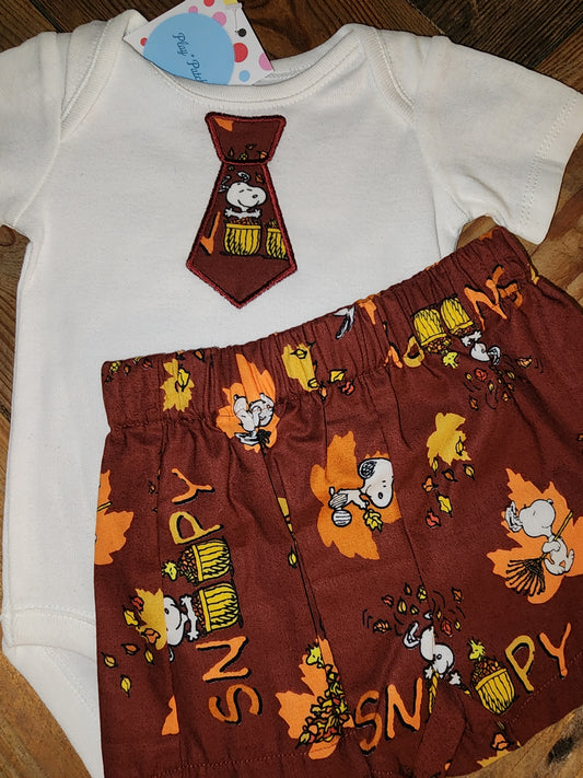 Snoopy Fall Two Piece Outfit