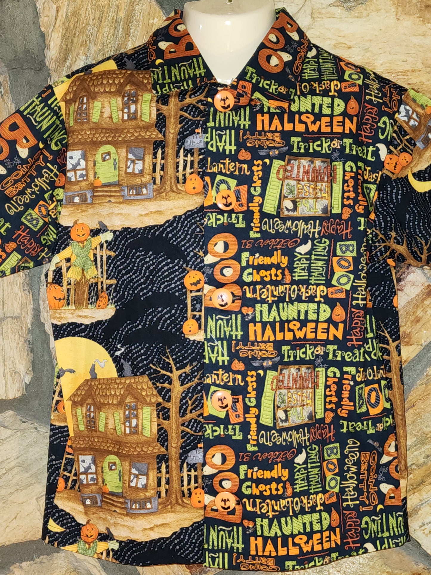 Haunted House Size 7 Halloween Shirt