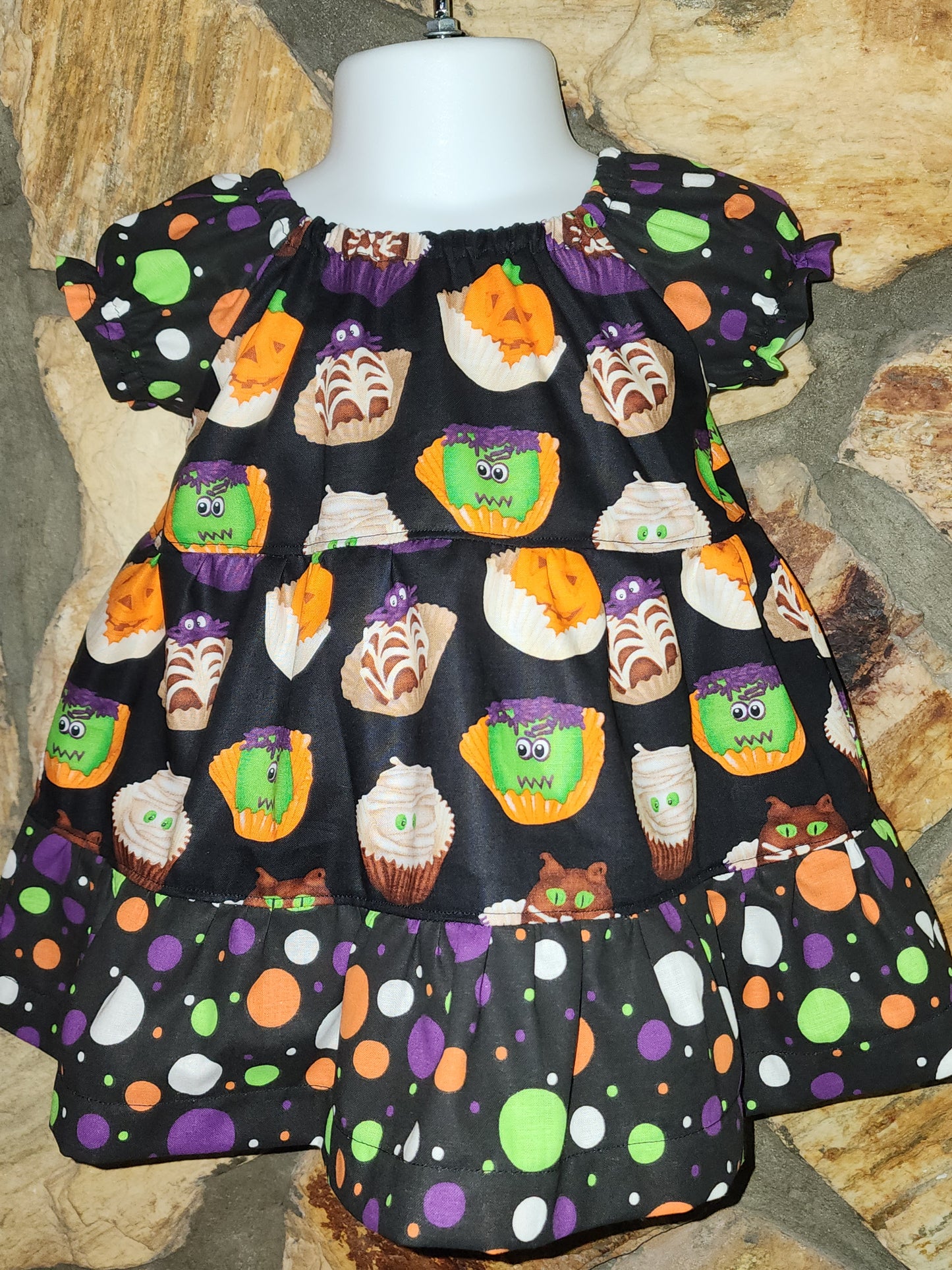 Spooky Candy Size 3/6m Halloween Dress