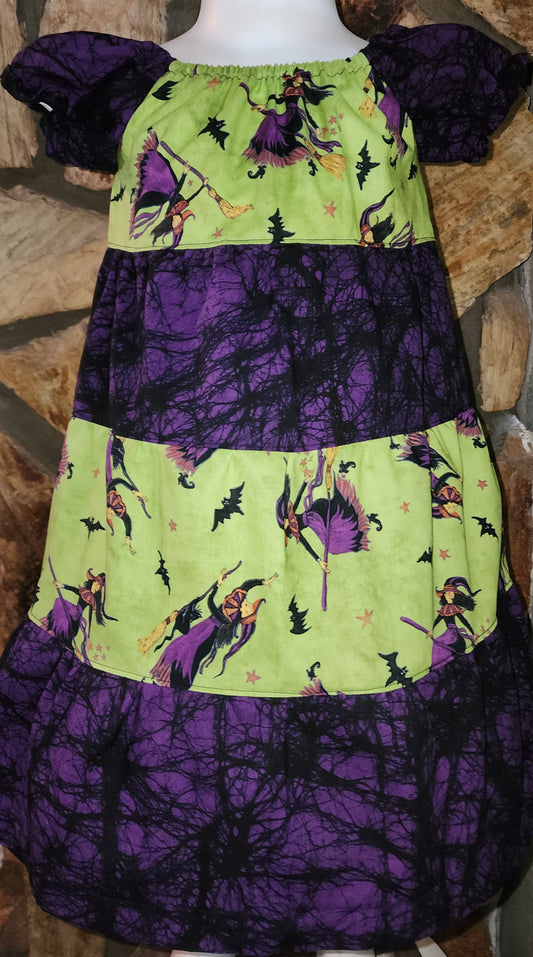 Witches and Bats Halloween Size 4/5 Dress