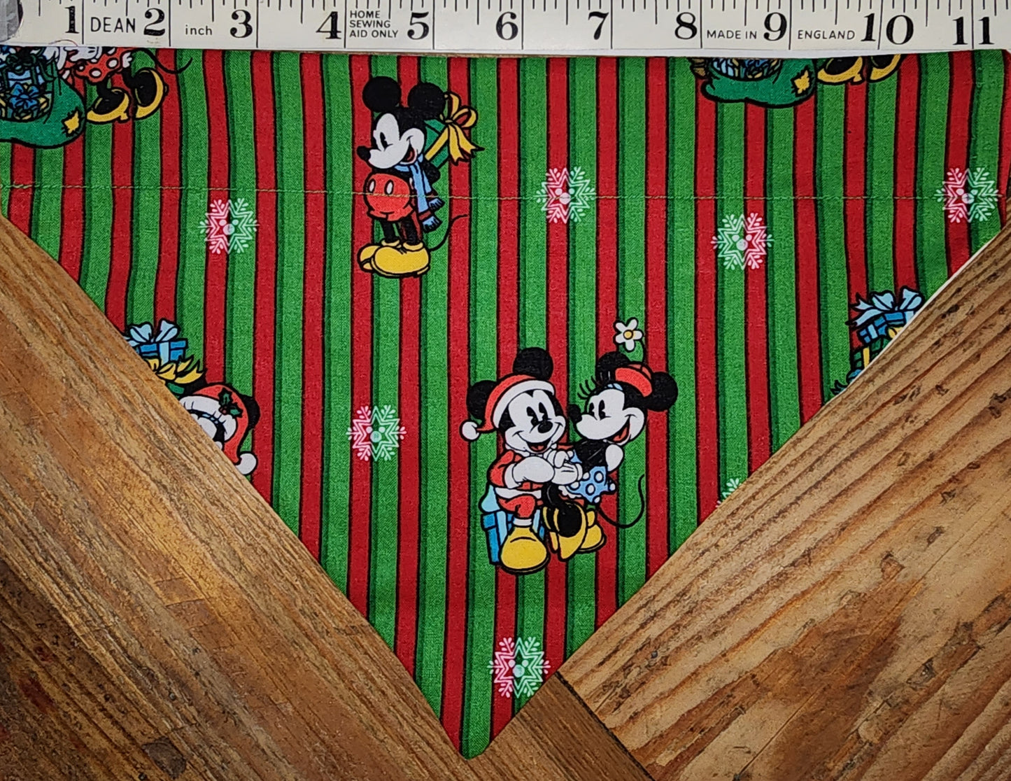 Merry Christmas Mickey and Minnie Medium Dog Bandana