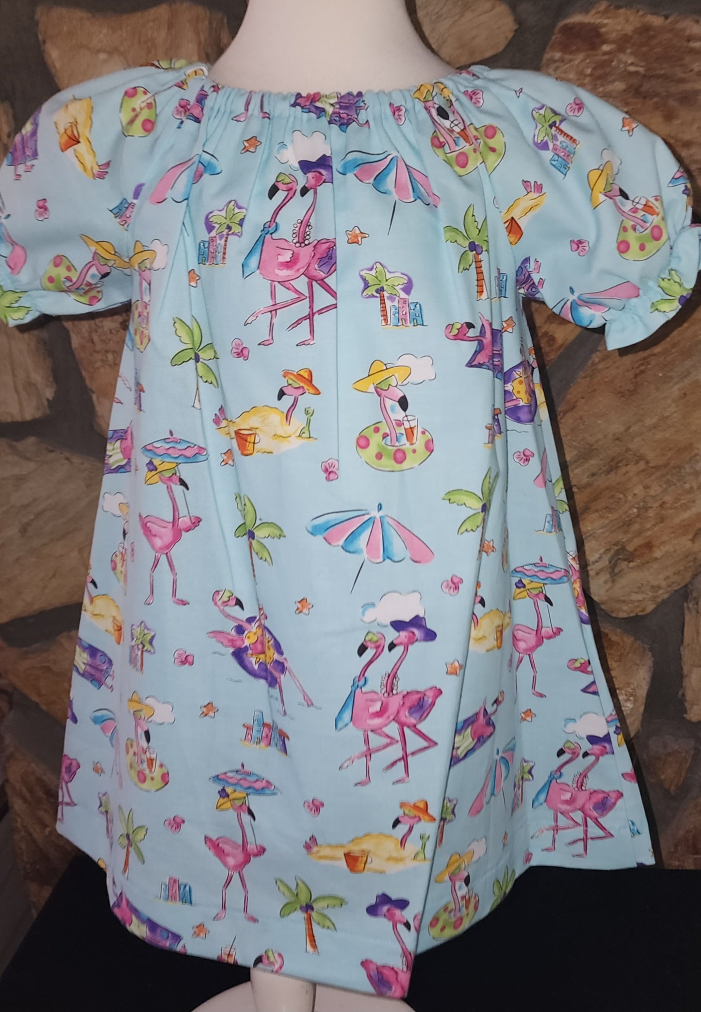Flamingo Size 2 Babydoll Style Dress