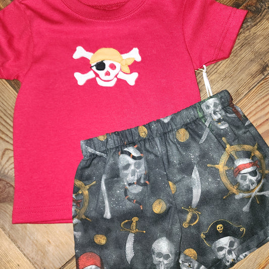 Pirate Size 12m Two Piece Short Set