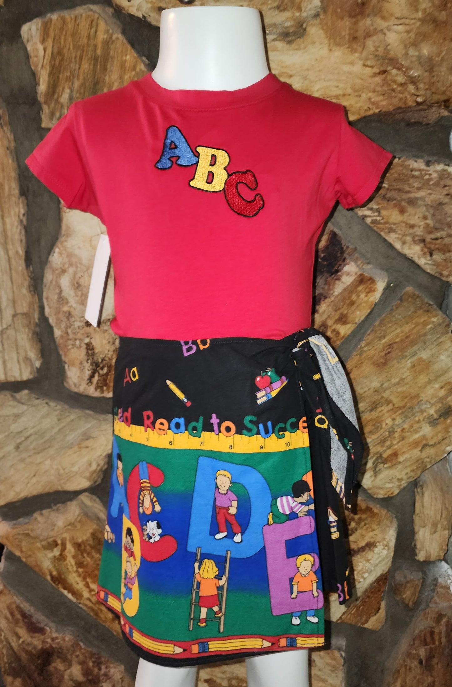 Back to School ABC Two Piece Skort Set Size 4/5