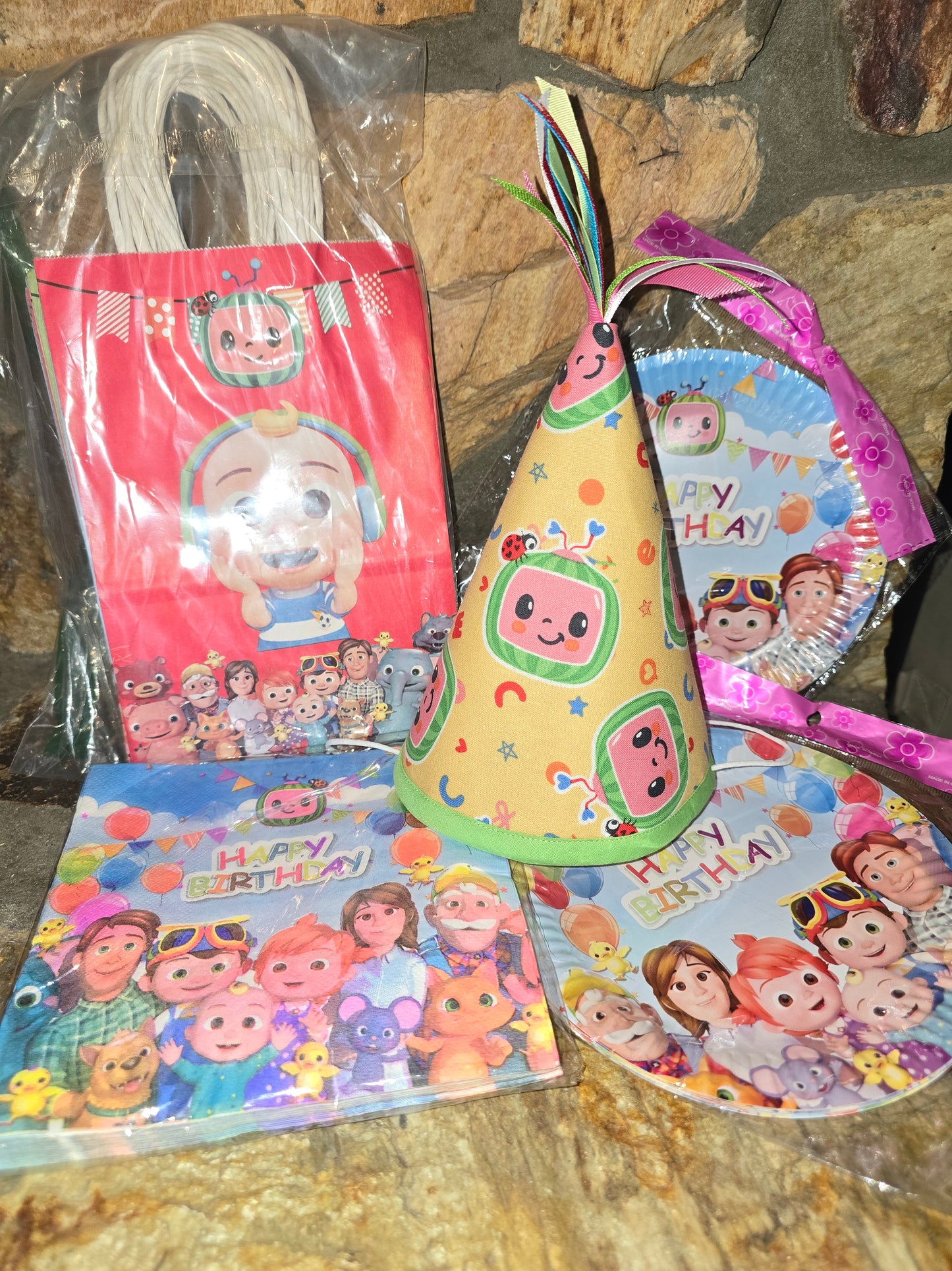 Cocomelon Birthday Hat and Party Supplies