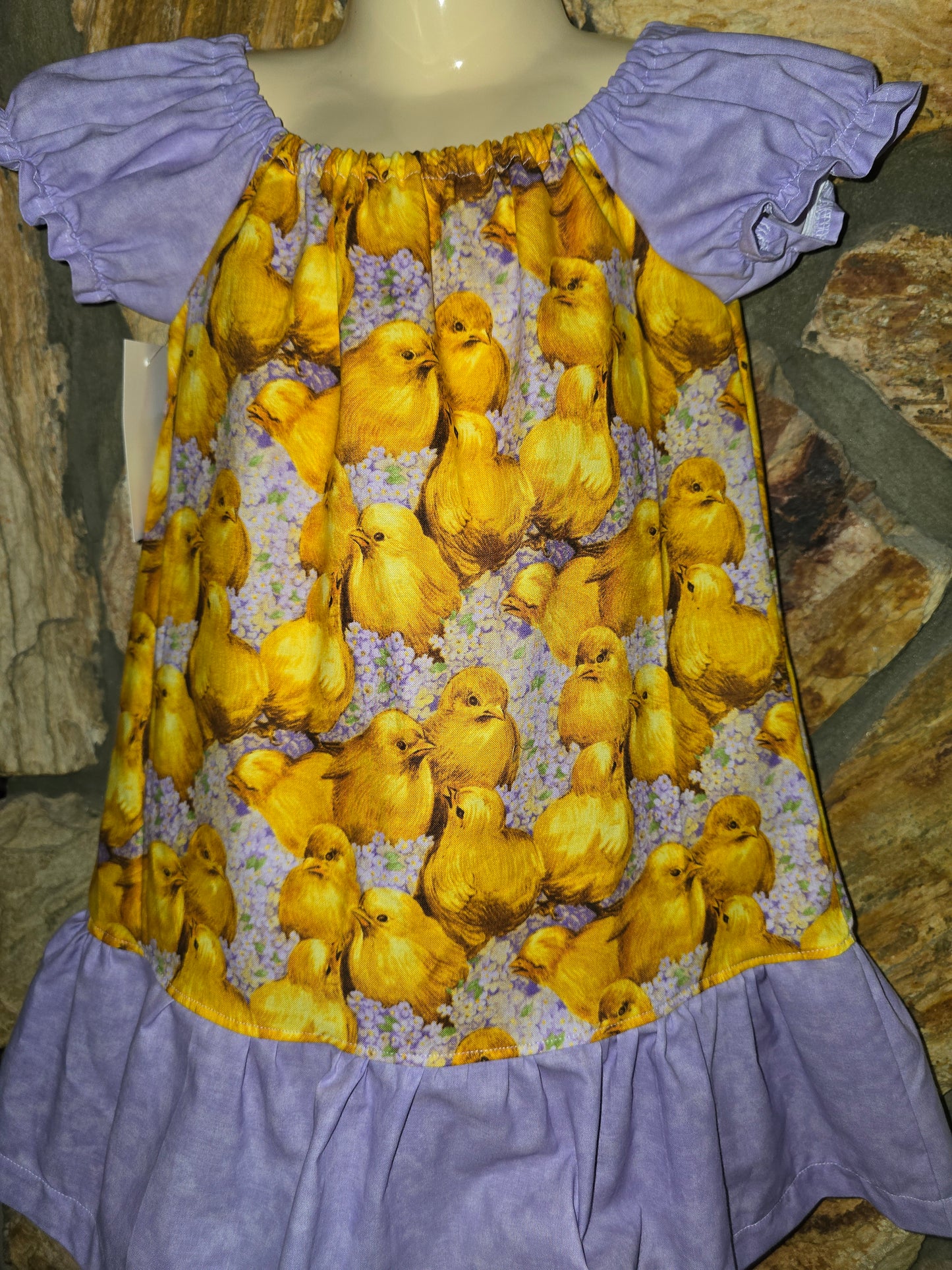 Chicks and Flowers Size 3 Dress