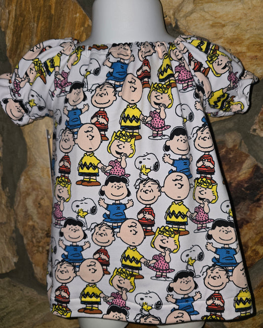 Peanuts Gang Babydoll Style Size 0/3m Dress