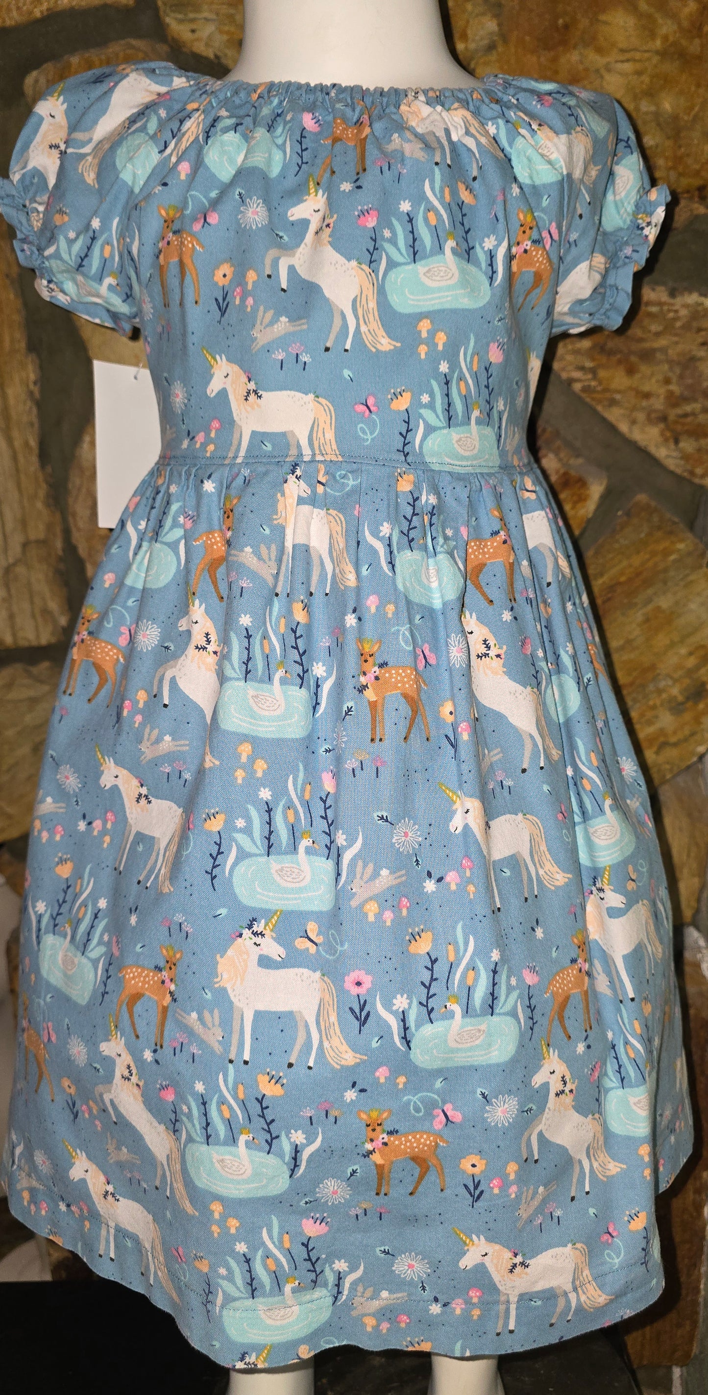 Unicorn and Fawn Whimsical Dress Size 5