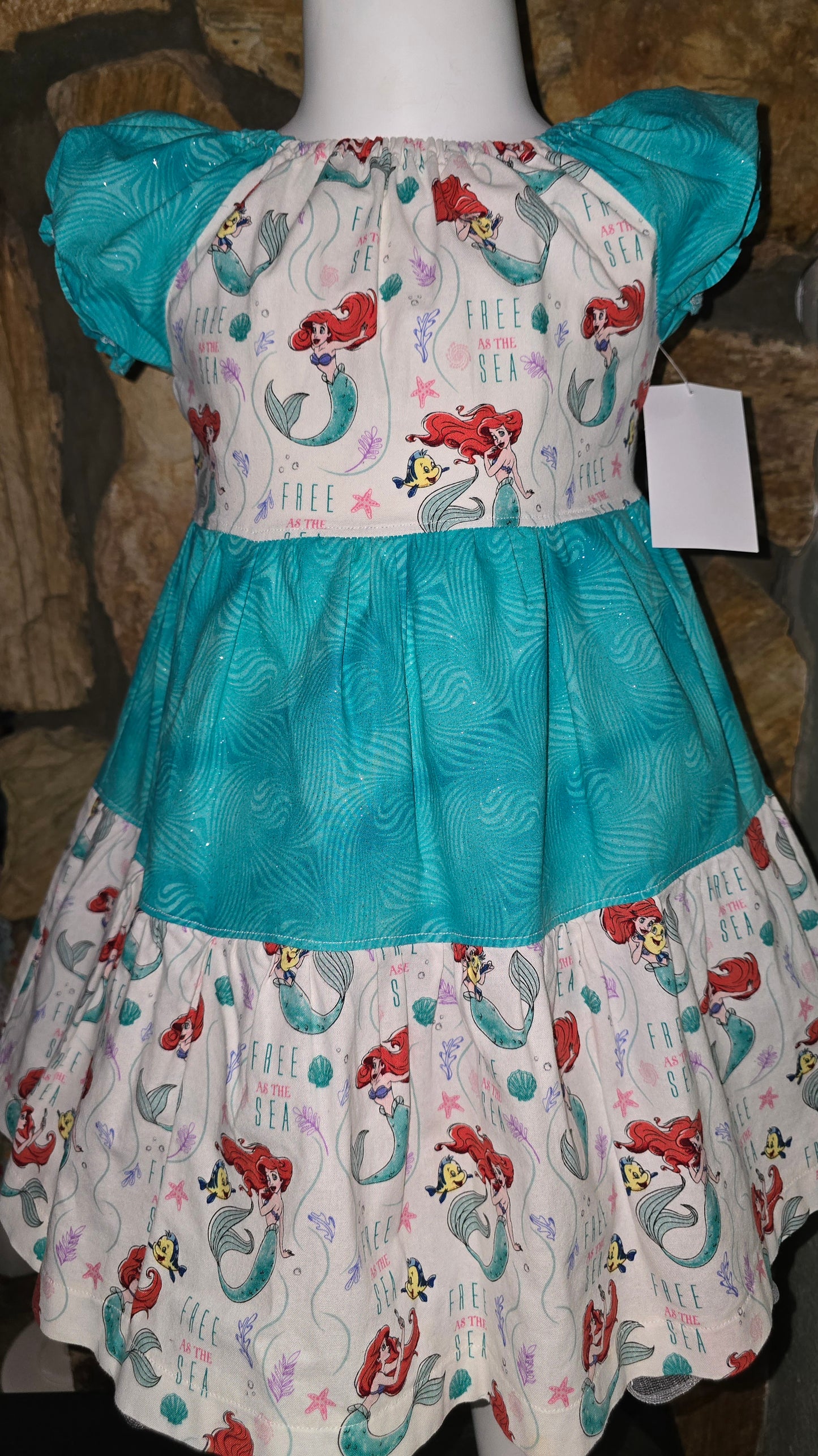 Ariel The Little Mermaid Size 4 Dress