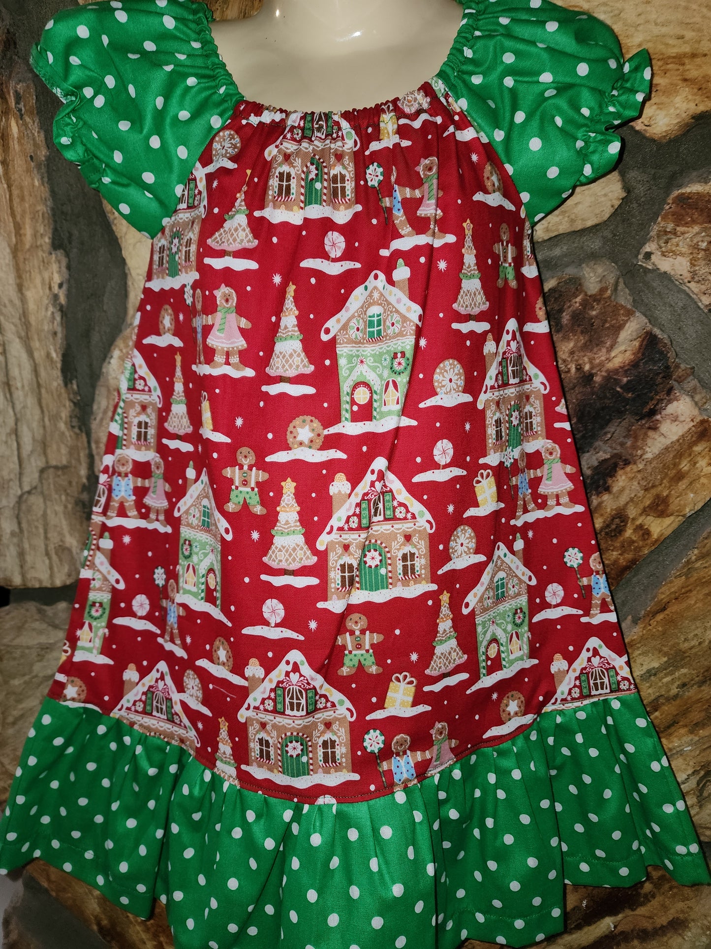 Gingerbread Christmas Dress Size 2/3