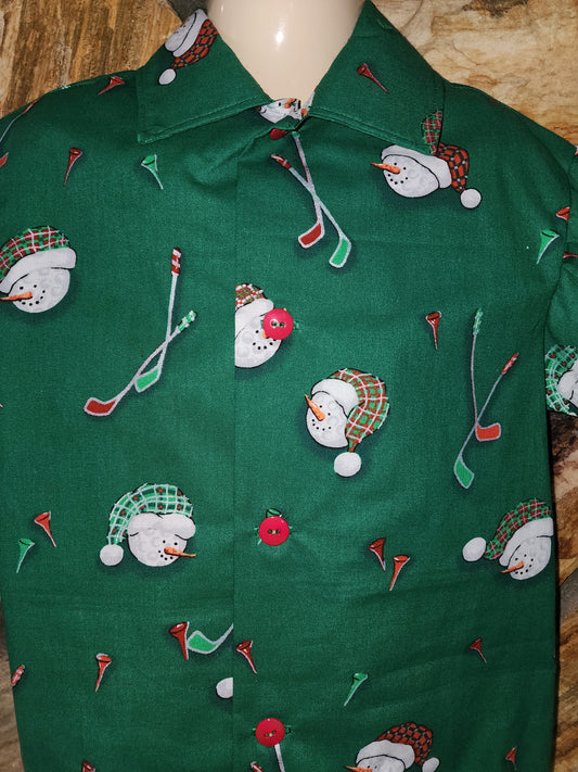 Golf Ball Snowman Shirt