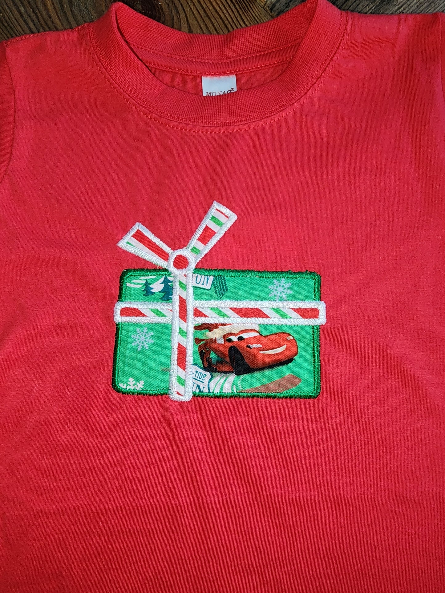 Cars Lightning McQueen Size 18m Christmas Shirt