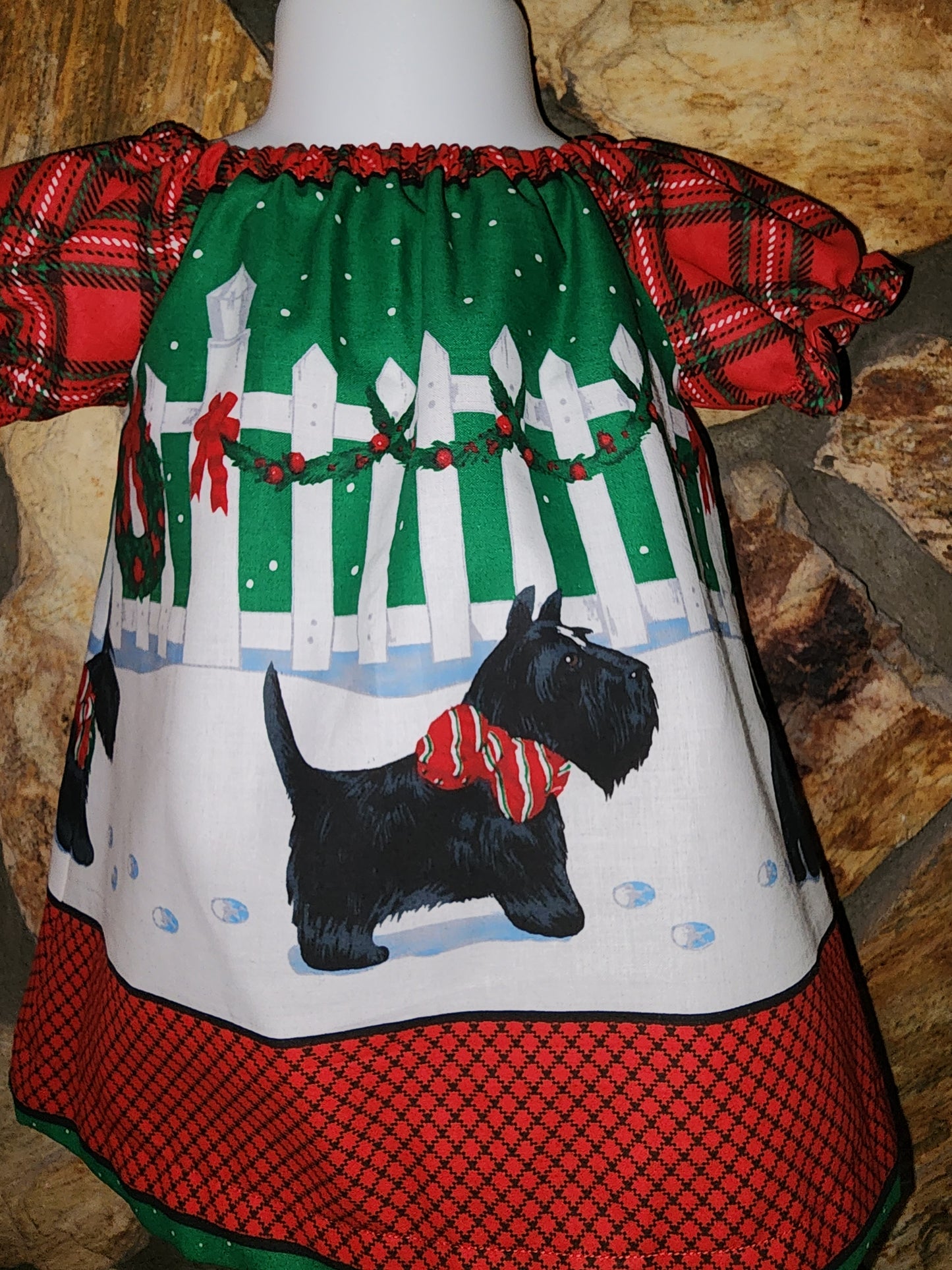 Scottie Dog Christmas Dress