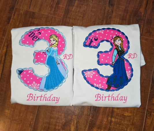 Frozen Inspired Birthday Shirt