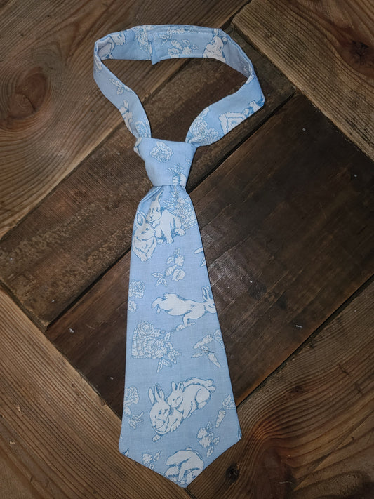 Boys Bunny Tie Easy off easy on child's tie