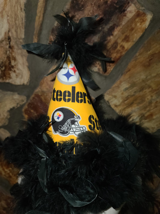team spirit birthday hat Steelers  football themed birthday party hat