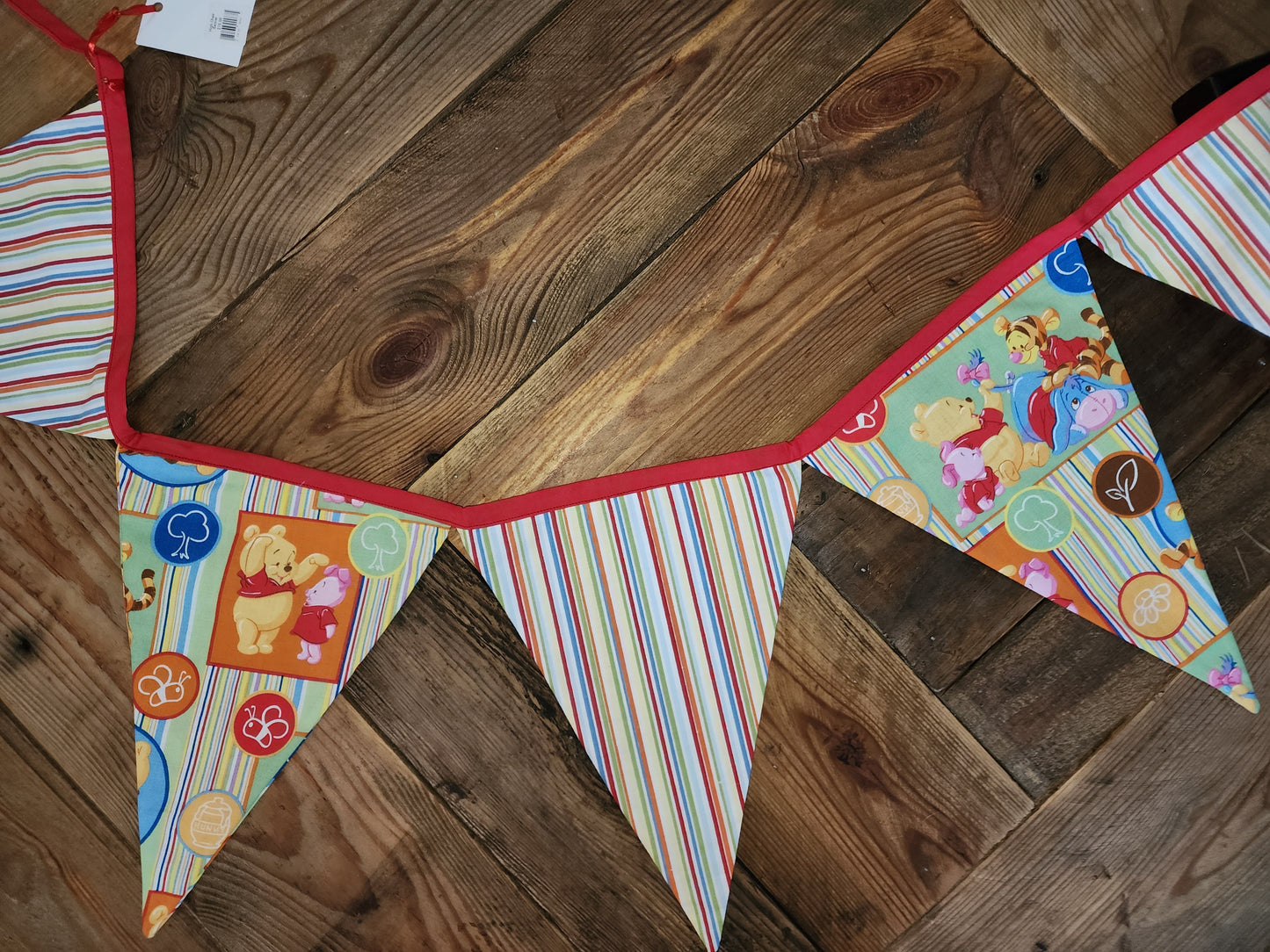 Winnie the Pooh, Tigger, and Eeyore 5 Flag Banner