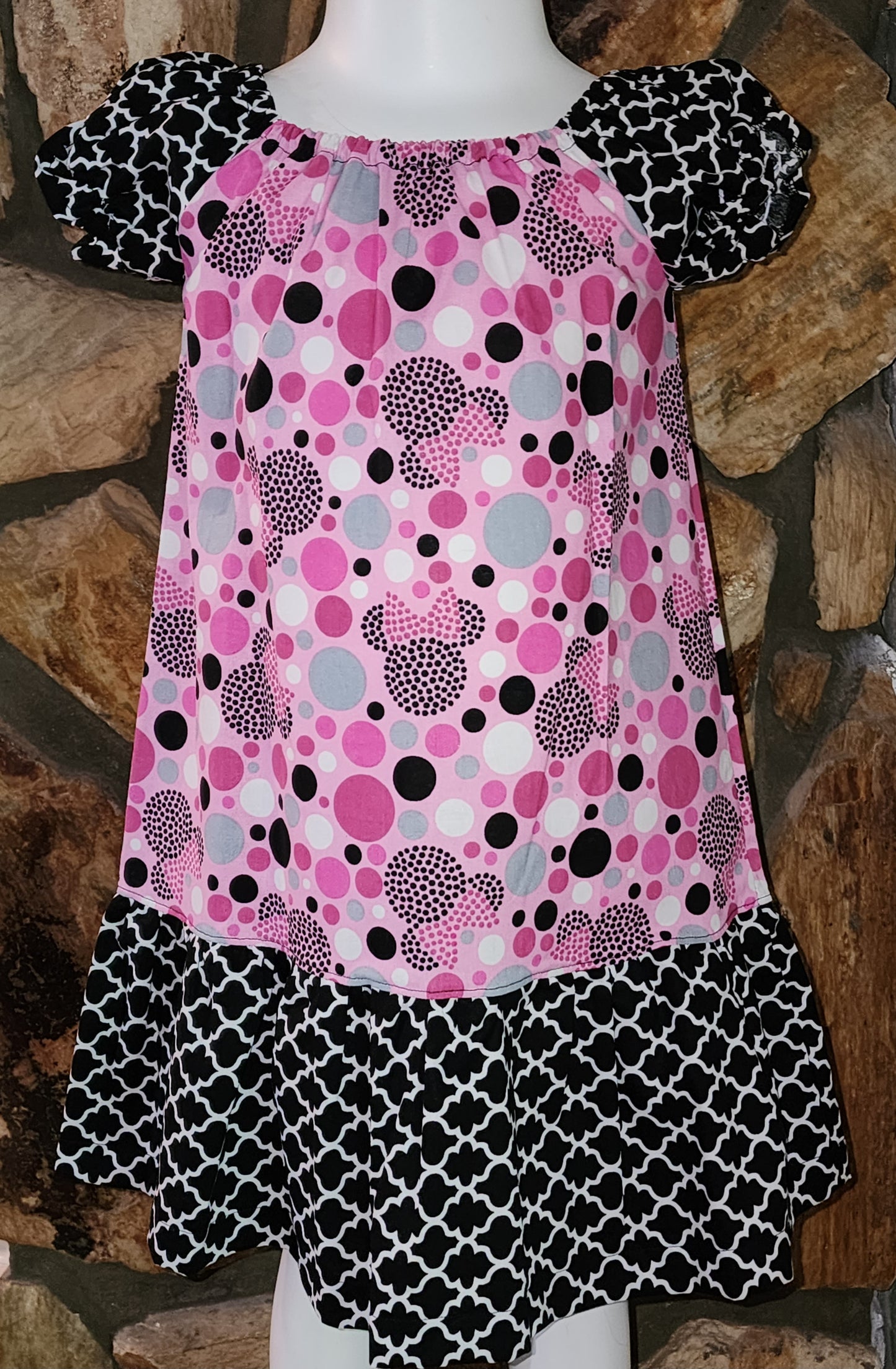 Hidden Minnie Polka Dot Dress Size 3/4