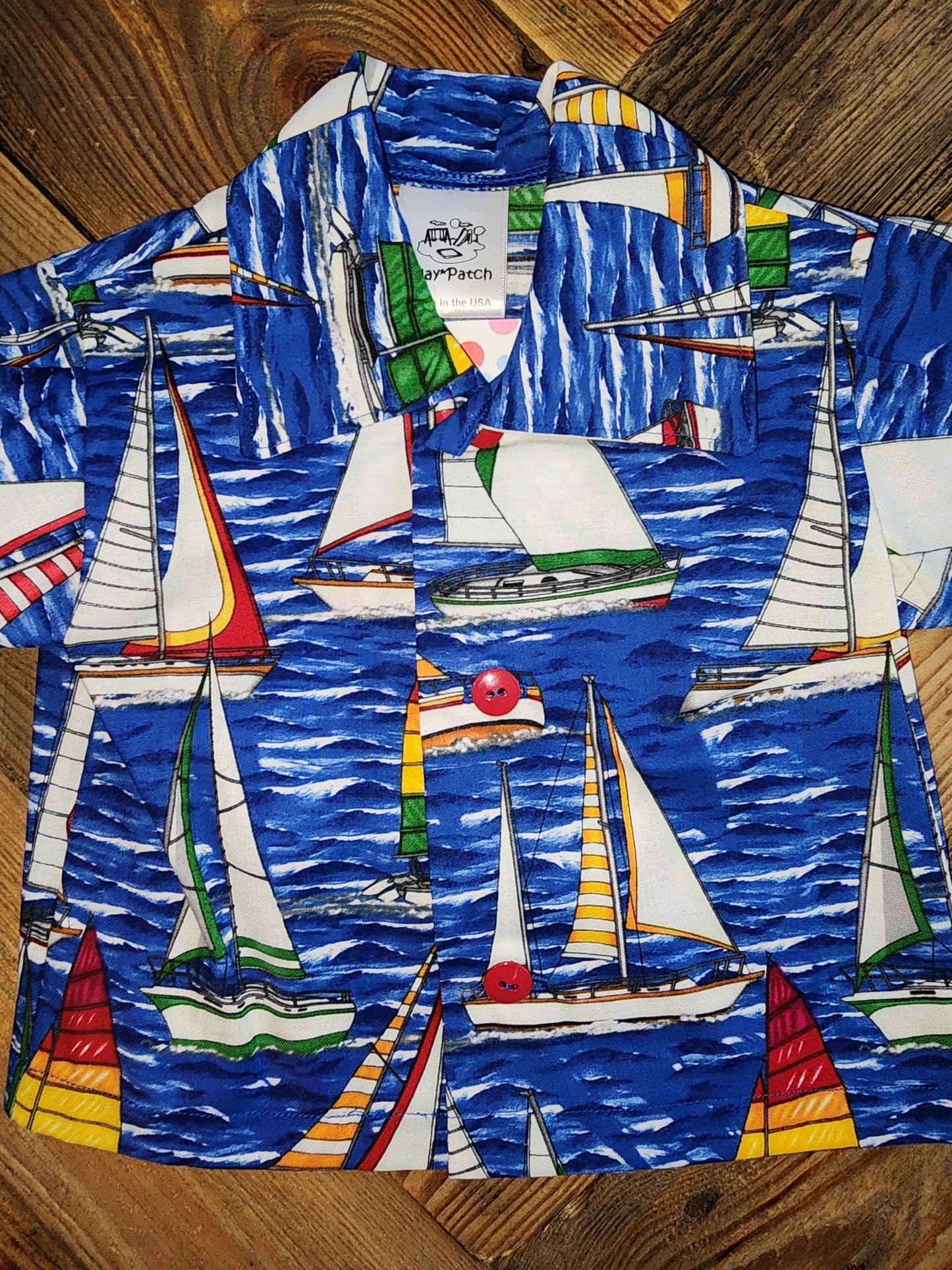 Sailboat shirt Size 6m