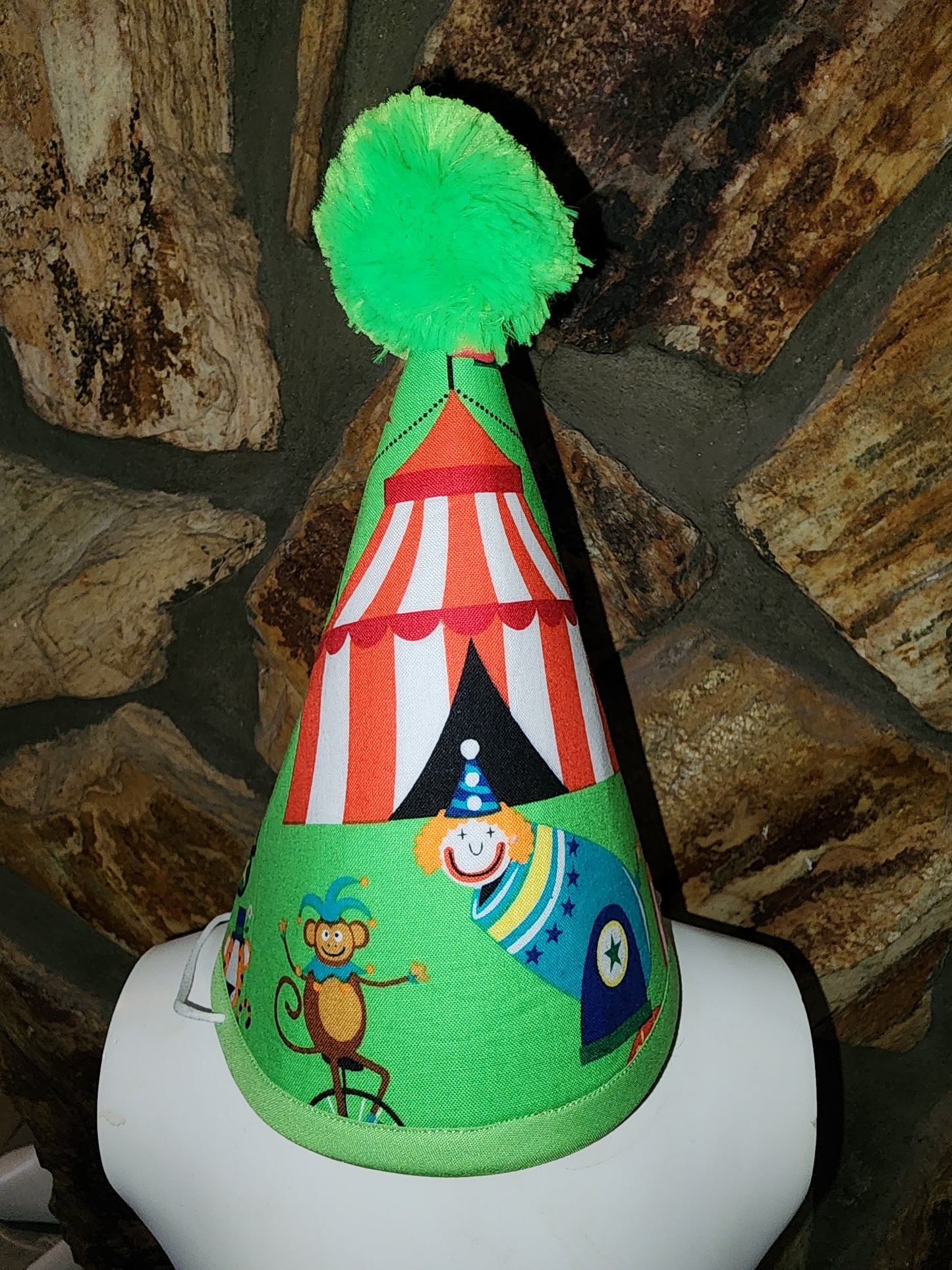 Circus Themed Birthday Hat and Paper Banner
