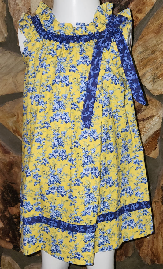 Blue Flower Size 3 Dress