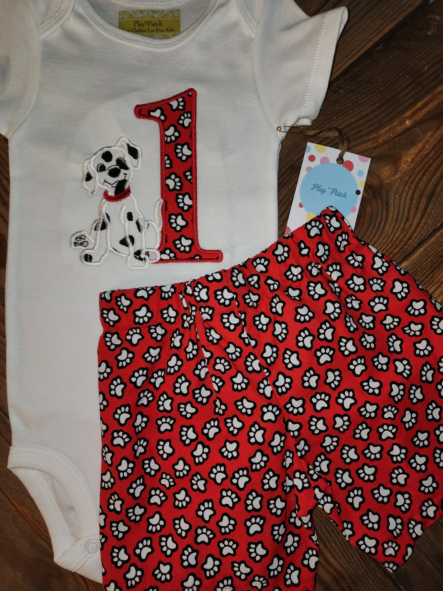 Dalmatian Size 12m First Birthday Two Piece Outfit