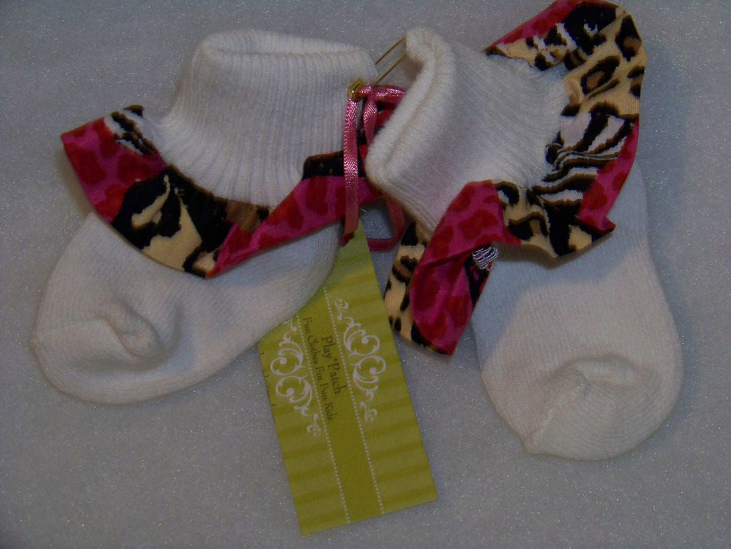 zebra lepard ruffled socks boutique ruffle sock