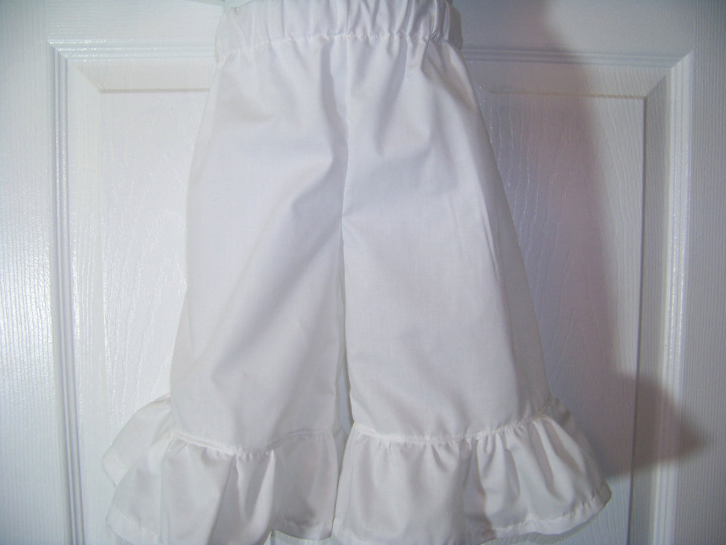 custom boutique girls white ruffle shorts classic white ruffled portrait shorts